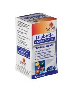 Nativa Diabetic Vitamin Complex 30 Caps