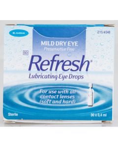 Refresh Unit Dose 30x0.4ml Eye Drops