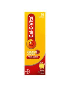 Cal-C-Vita Vitamin C Combo Orange Flavour Effervescent Tablets 10's