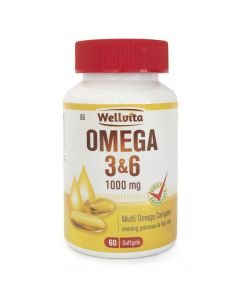 Wellvita Omega 3-6 60 Softgels