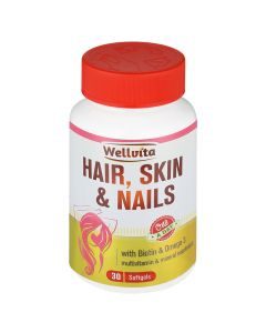 Wellvita Hair, Skin & Nails 30 Softgels