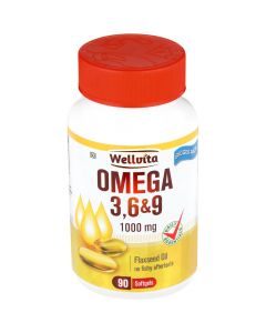 Wellvita Omega 3,6 & 9 1000mg 90 Softgel Caps