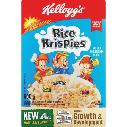 Kellogg's Rice Krispies Vanilla Cereal 600g