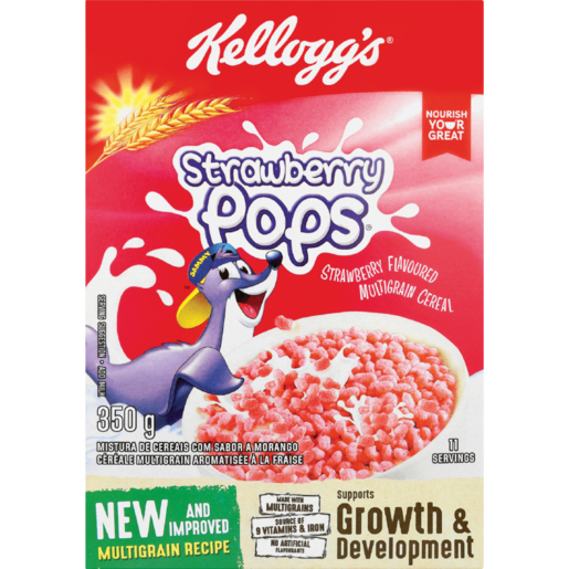 Kellogg's Strawberry Pops Cereal 350g