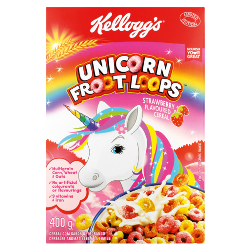 Kellogg's Unicorn Froot Loops Cereal 400g