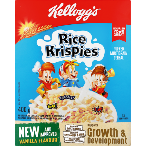 Kellogg's Vanilla Rice Krispies Cereal 400g