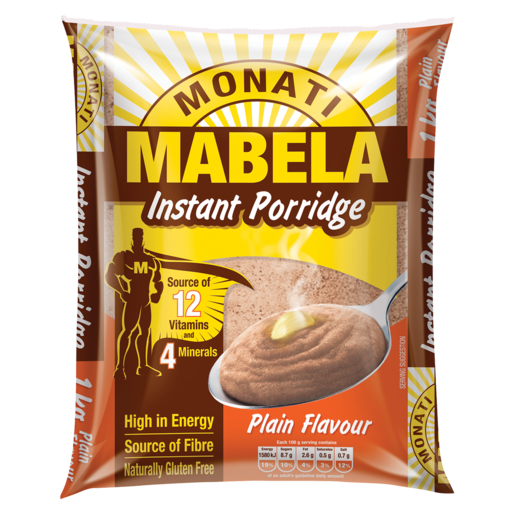 Monati Mabela Plain Flavoured Instant Porridge 1kg