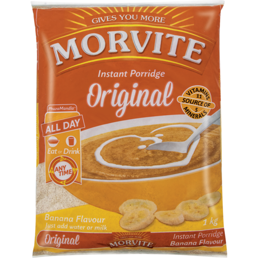 Morvite Original Banana Flavoured Instant Porridge 1kg