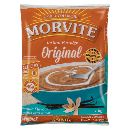 Morvite Vanilla Flavour Original Instant Porridge 1kg