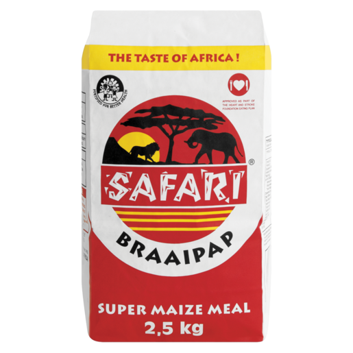 Safari Braaipap Super Maize Meal 2.5kg