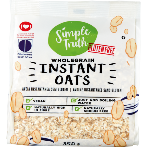 Simple Truth Wholegrain Instant Oats 350g