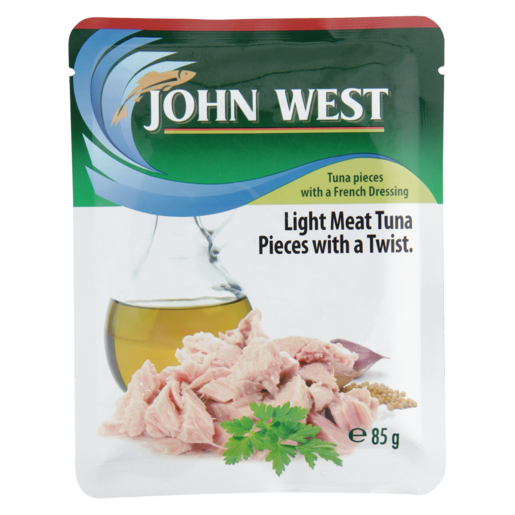 John West Light Meat Tuna Pieces In French Dressing Pouch 85g