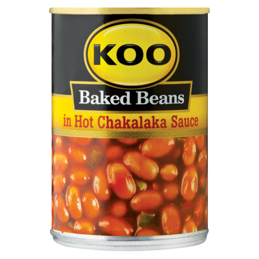 Koo Baked Beans In Hot Chakalaka Sauce Can 410g