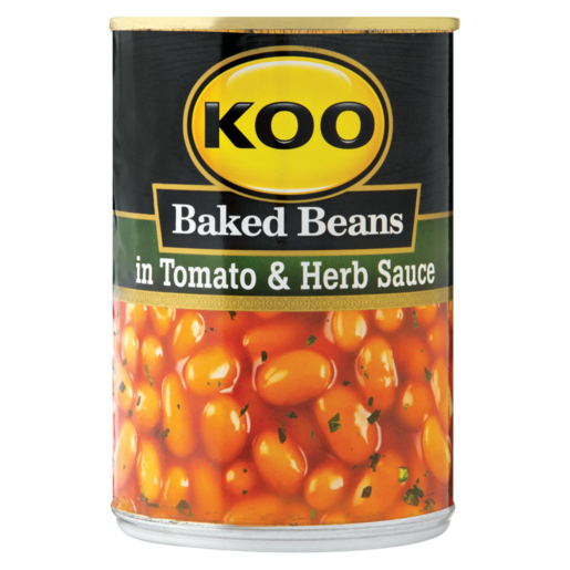 Koo Baked Beans In Tomato & Herb Sauce Can 410g