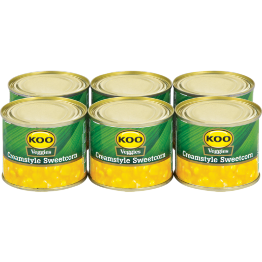 Koo Creamstyle Sweetcorn 6 x 215g