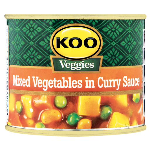 Koo Mixed Vegetables In Curry Sauce Can 215g