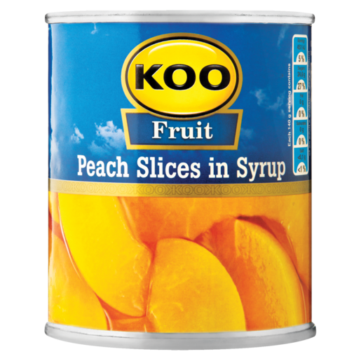 Koo Peach Slices In Syrup 225g