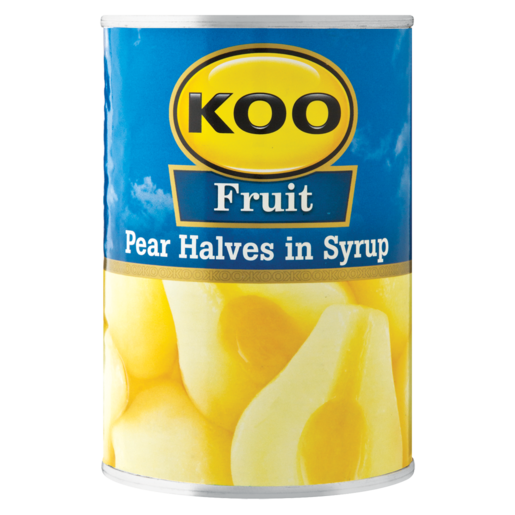 Koo Pear Halves In Syrup Can 410g