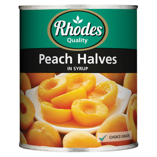 Rhodes Peach Halves In Syrup 825g