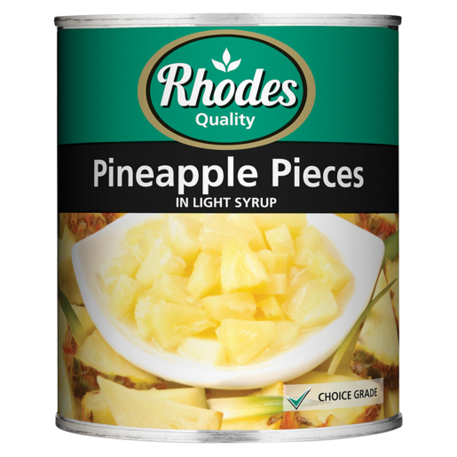 Rhodes Pineapple Pieces In Light Syrup Can 825g