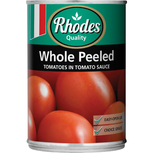 Rhodes Whole Peeled Tomatoes In Tomato Sauce 410g