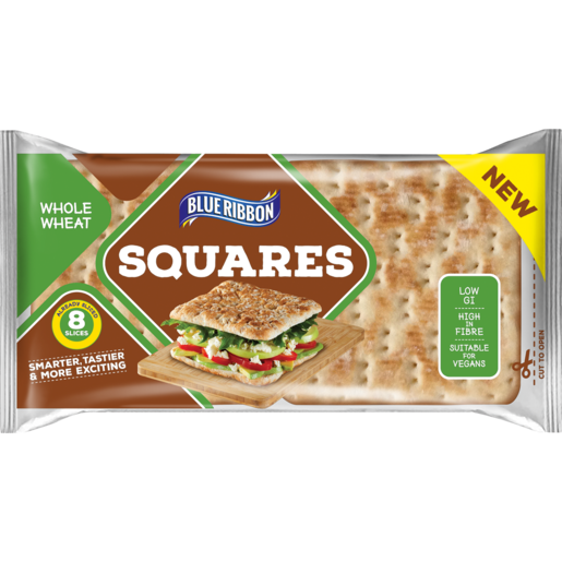 Blue Ribbon Wholewheat Sandwich Squares 248g