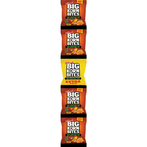 Willards Big Korn Bites Barbecue Flavoured Maize Chips 5 x 25g