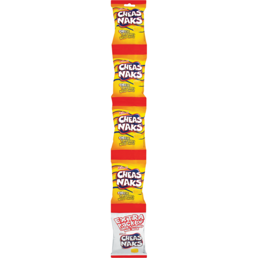 Willards Cheas Naks Cheese Flavoured Maize Snack 5 x 22g