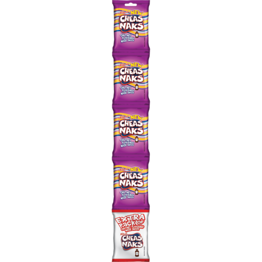 Willards Cheas Naks Chutney Flavoured Maize Snack 5 x 22g