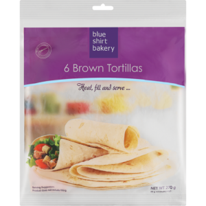 Blue Shirt Bakery Brown Tortillas 6 Pack