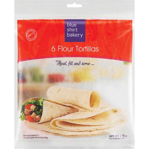 Blue Shirt Bakery Flour Tortillas 6 Pack