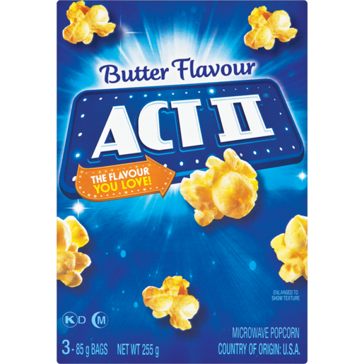 Act II Microwave Butter Popcorn Pack 3 x 252g