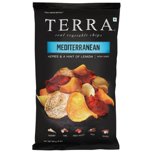 Terra Mediterranean Herbs & Hint Of Salt Flavoured Vegetable Chips 141g