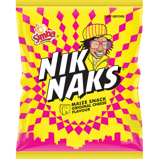 Niknaks Cheese Flavoured Maize Snack 55g