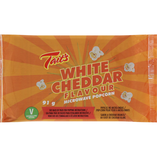 Tait's White Cheddar Popcorn 91g