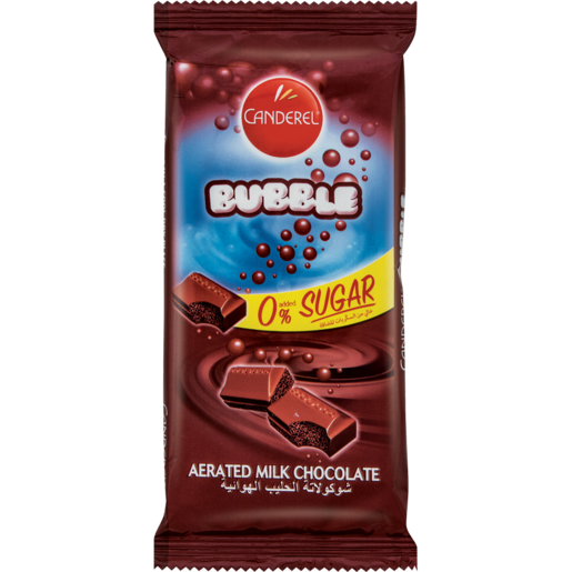 Canderel Bubble 0% Sugar Aerated Milk Chocolate Slab 85g