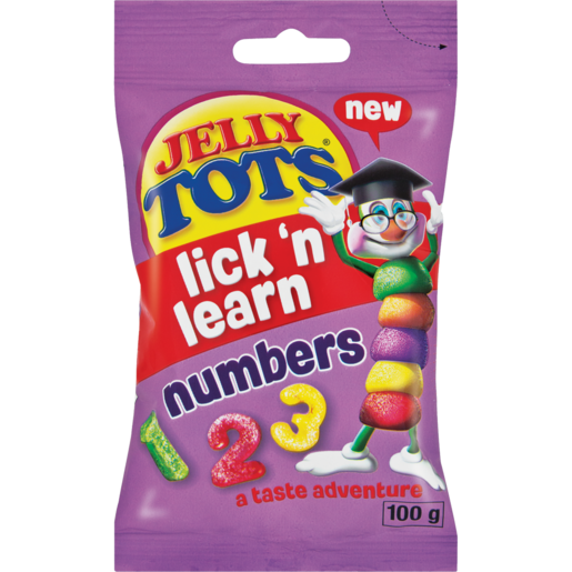 Jelly Tots Lick 'N Learn Sweet Numbers 100g