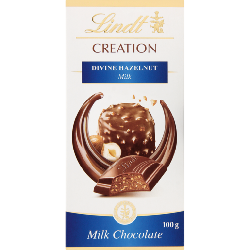 Lindt Creation Divine Hazelnut Milk Chocolate 100g