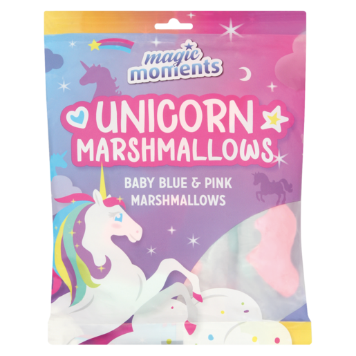 Magic Moments Baby Blue & Pink Unicorn Marshmallows 120g