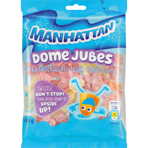 Manhattan Dome Jubes Fruity Flavoured Sugar Coated Gums 400g