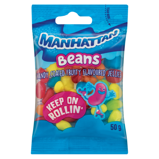 Manhattan Fruit Jelly Beans Sweets 50g