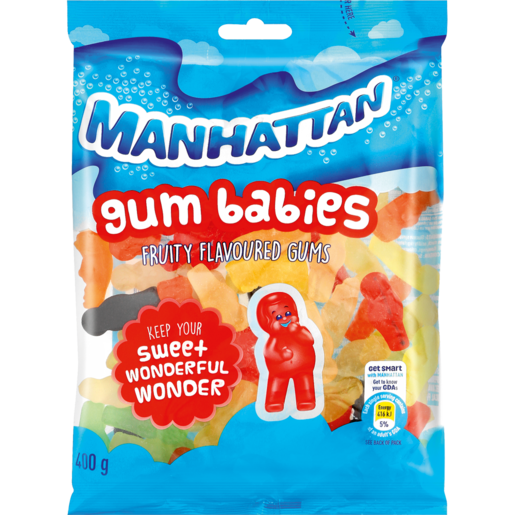 Manhattan Gum Babies Fruity Flavoured Gums 400g