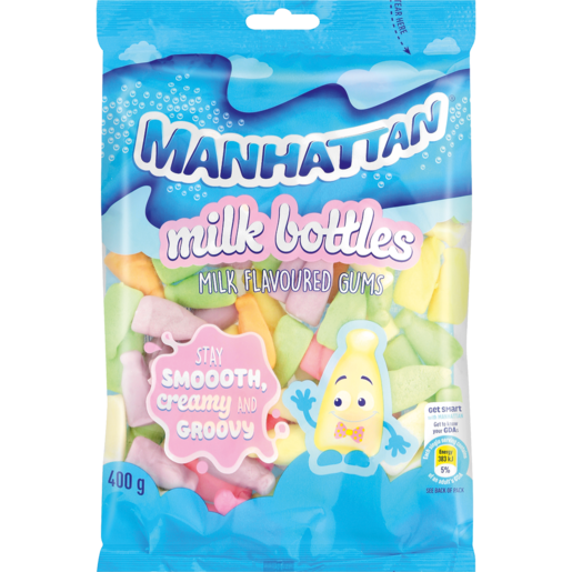 Manhattan Milk Bottles Flavoured Gums 400g