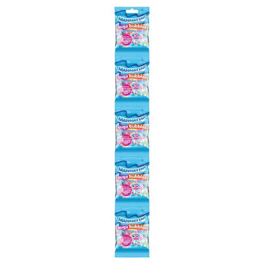 Manhattan Suga Bubble Sweets Strip 5 x 30g