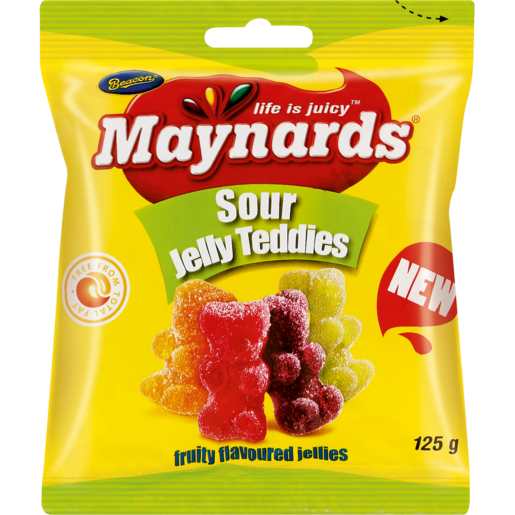 Maynards Sour Jelly Teddies 125g