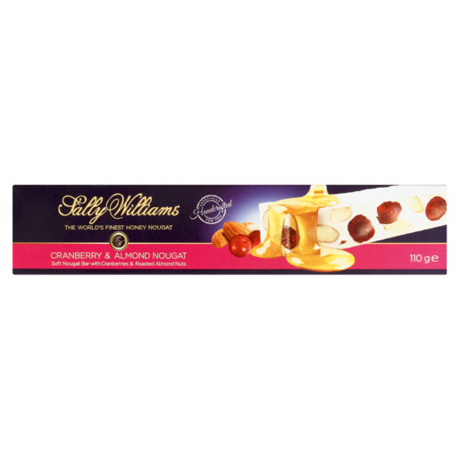 Sally Williams Cranberry & Almond Nougat 110g