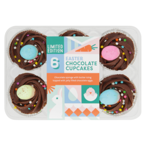 Limited Edition Mini Easter Chocolate Cupcakes 6 Pack