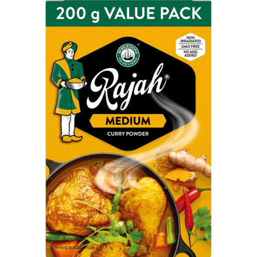 Robertsons Rajah Medium Curry Powder Value Pack 200g