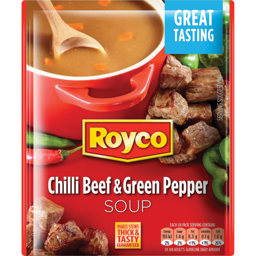 Royco Chilli Beef & Green Pepper Soup Packet 50g