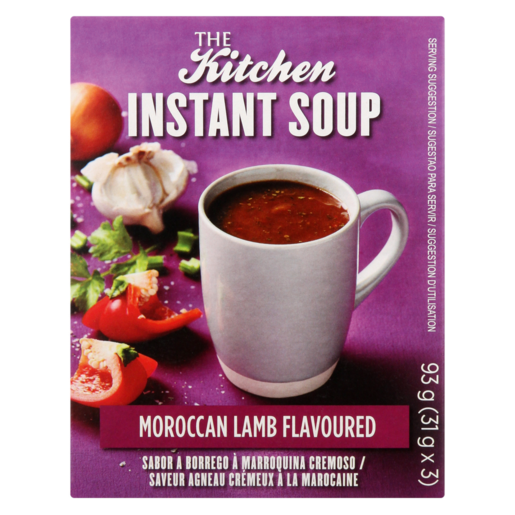 The Kitchen Moroccan Lamb Flavoured Instant Soup 3 Pack 93g